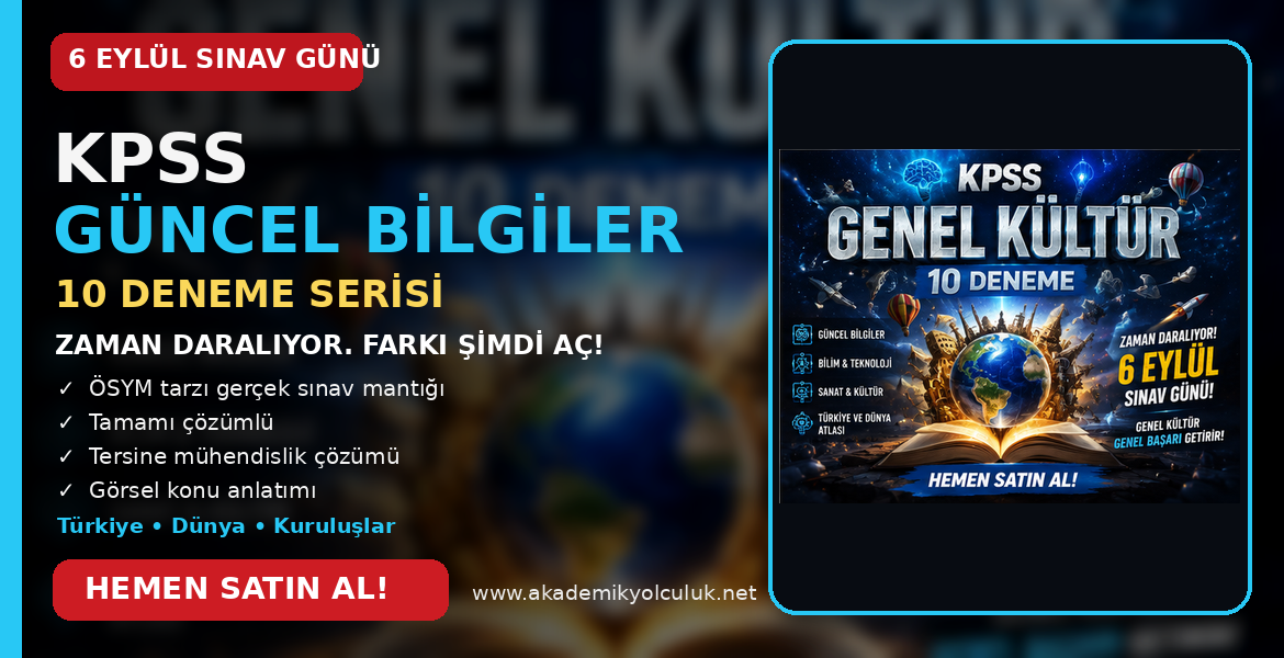 KPSS GÜNCEL BİLGİLER ŞIKLARIN ŞİFRESİ — 10’LU DENEME