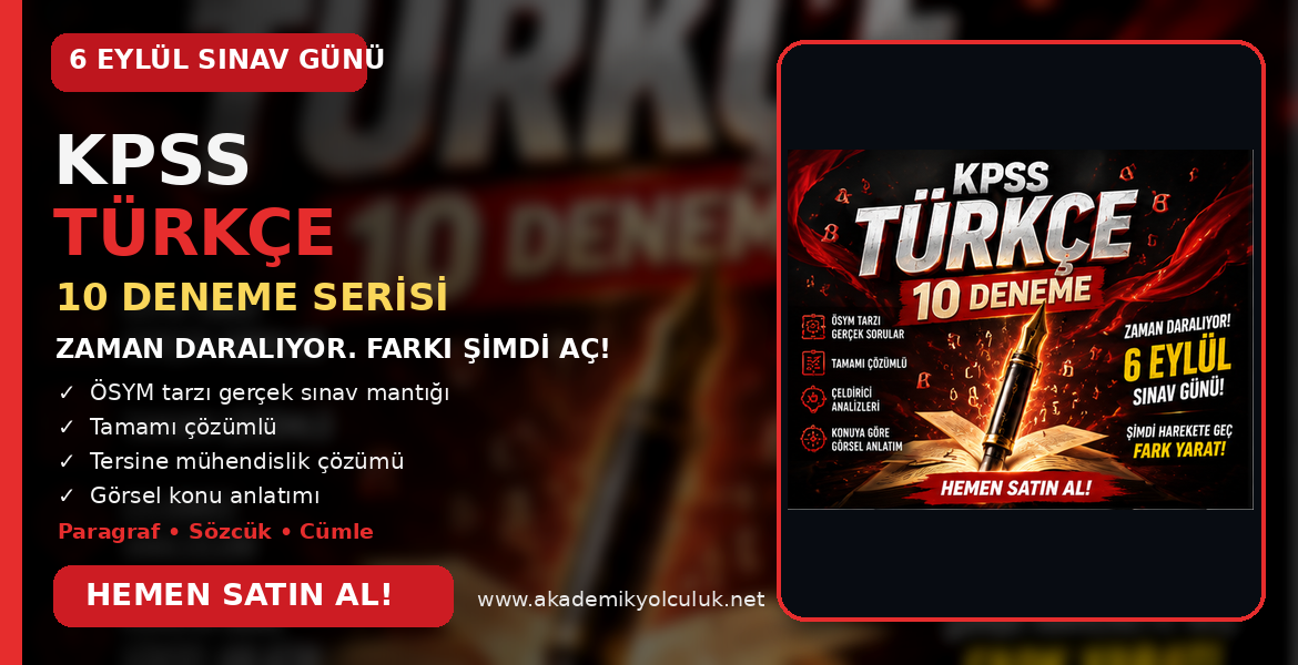 KPSS TÜRKÇE ŞIKLARIN ŞİFRESİ — 10’LU DENEME