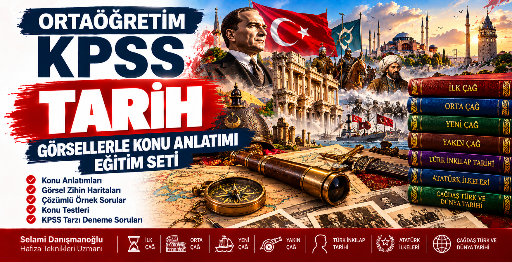 KPSS ORTAÖĞRETİM TARİH — GÖRSELLERLE KONU ANLATIMI